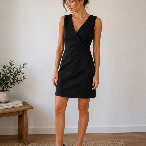 H&M Black Dress Size 34 XS/S Used, Office and Evening