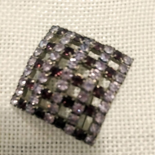 Vintage pins with semi-precious stones like new, set of 3
