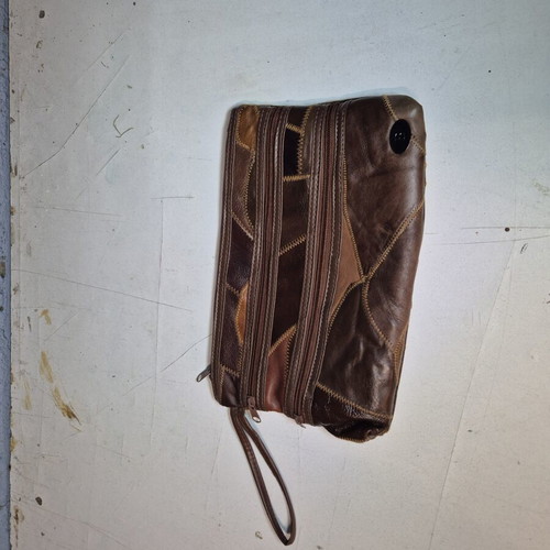 Handbag faux leather like new with multiple zip compartments