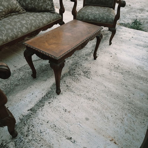 Classic solid wood living room set, like new