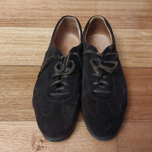 Massimo Dutti men's shoes soft suede like new size 45 brown