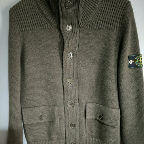C.P Company knitted cardigan like new, green, 100% lana wool