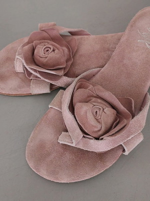Ovye by Cristina Lucchi sandals used, size 38, pink suede
