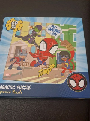 Magnetic puzzle 60 pieces Spider & friends Disney Marvel like new