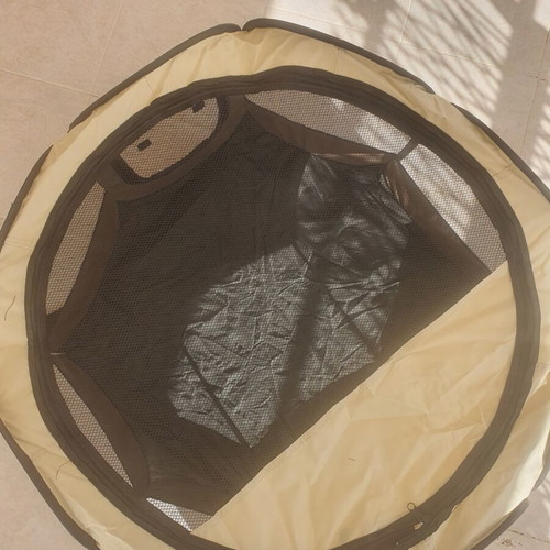Foldable dog park 70x80 cm with zippered window