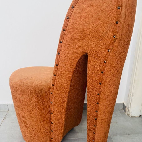 Vintage Space Age Chair Mid Century Design in High Heel Shape like new