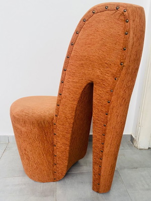 Vintage Space Age Chair Mid Century Design in High Heel Shape like new
