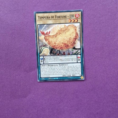 Tempura of Fortune - EBI Yu-Gi-Oh! card like new
