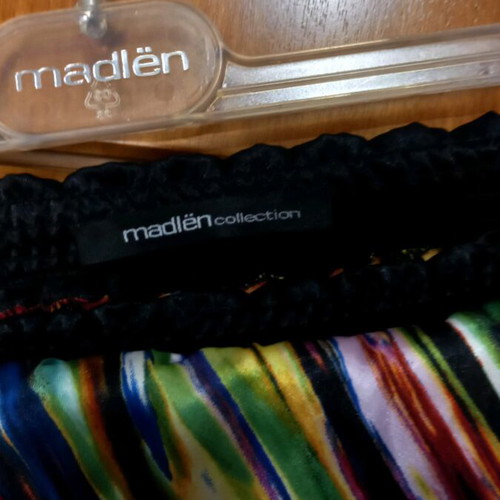 Satin blouse dress like new, size XL, multicolor and black