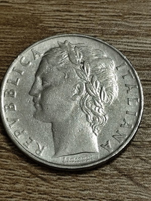 100 Lire Ιταλίας vintage νόμισμα μεταχειρισμένο 1956 Acmonital
