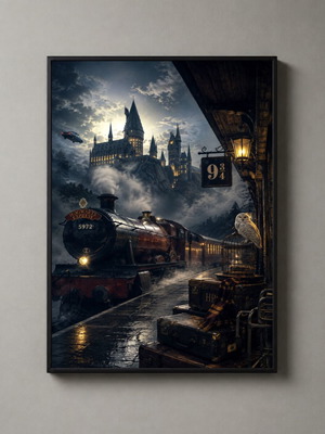 Κάδρο με αφίσα Harry Potter καινούριο, 30x40