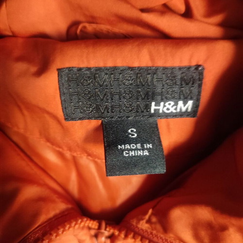 H&M women's orange jacket like new, youthful style