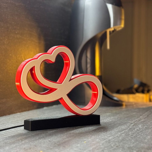 LED Lamp Heart Infinity New Minimal Romantic Decorative