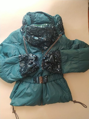 Italian jacket like new, turquoise, size M