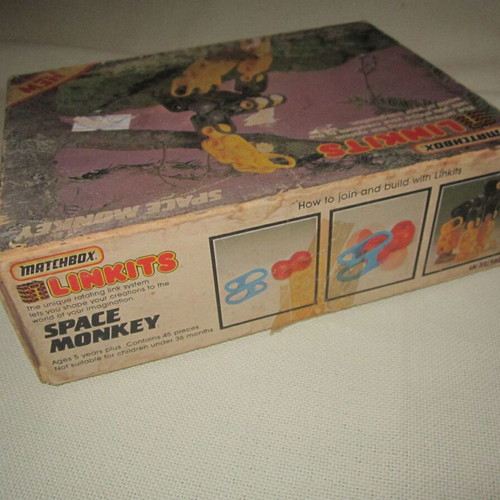 Vintage Matchbox Linkits Space Monkey 1980s toy used