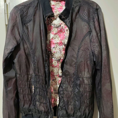 Double-Faced Bomber Jacket used, colorful size M