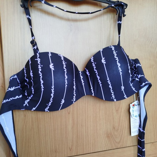 Dark blue bikini new, size 46 EU 3XL, padded cups D