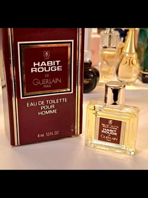 Guerlain Habit Rouge Pour Homme Vintage Miniature καινούργιο