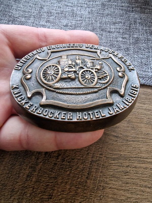 Bronze Paperweight custom made, FDNY Engineers Association 1915