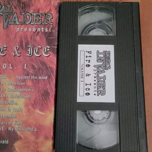 Fire and Ice I VHS tape used from Metal Invader, metal