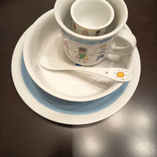 Espiel children's porcelain dinnerware set 5 pieces