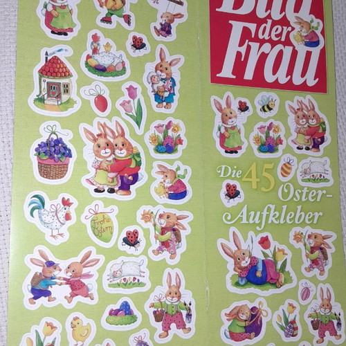 Easter stickers new, pack of 8 sheets
