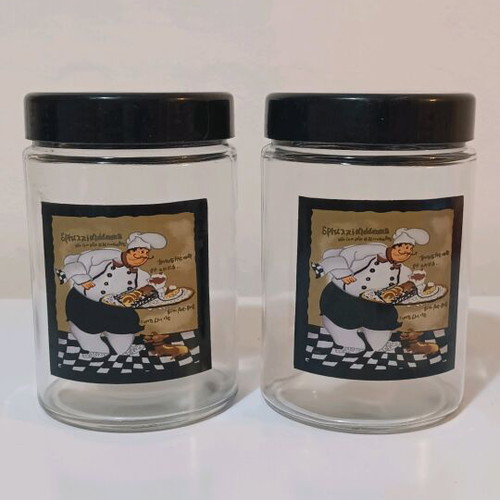 Pasta jars like new with screw lid