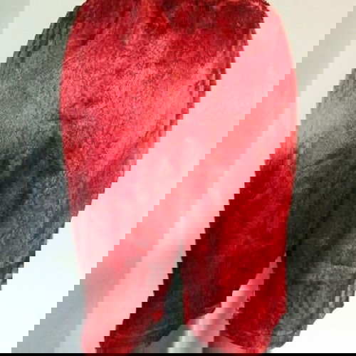 Κόκκινα σατέν βερμούδα με σχέδιο φίδι σαν καινούργια