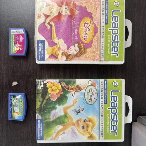 Leapster Disney Princess and Fairies educational games used