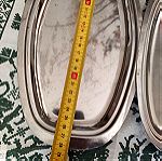  Πιατέλες Inox 28.5 cm