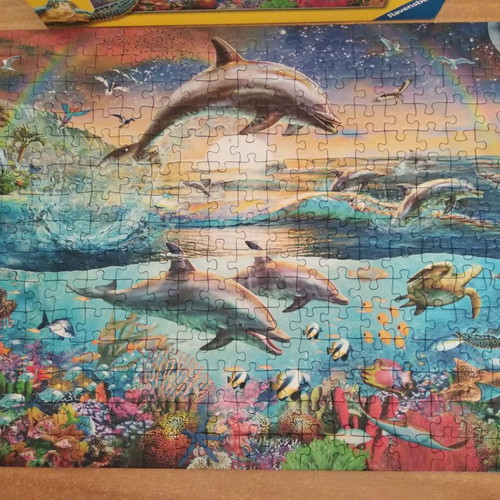 Ravensburger Puzzle 300 pieces like new with marine image