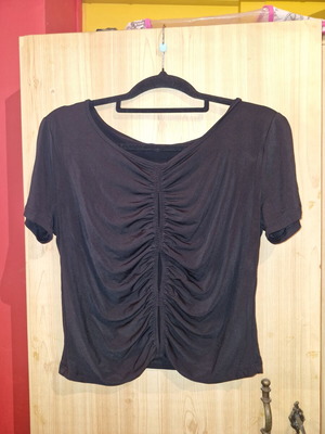Terranova black t-shirt new with chest holes size L