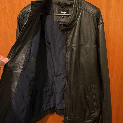 Arma leather jacket like new, 100% sheep leather, size 54