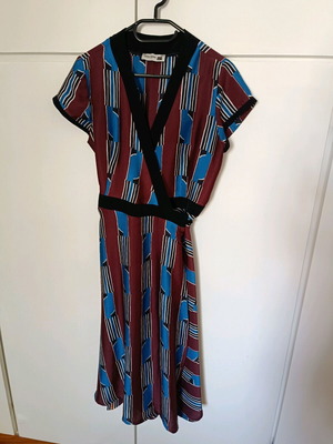 Handmade wrap dress like new, multicolor Greek brand