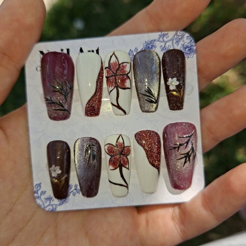 Press On Nails set with application tools, new