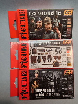 3 Set AK-Interactive Figure Series AK3010, AK3030, AK3001 New for Brush and Airbrush