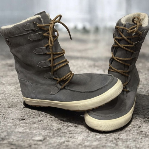 Roxy gray suede boots with fur size 40 used, winter