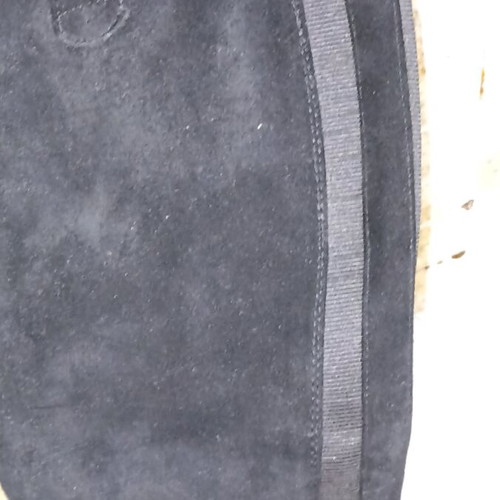 Women's black suede boots like new, size 39 with zipper