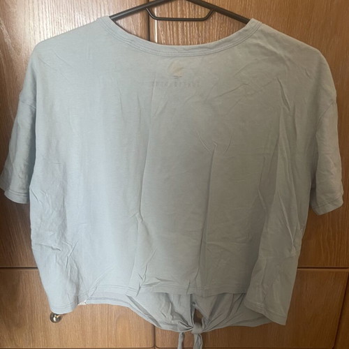 Funky Buddha blue tie-front t-shirt used