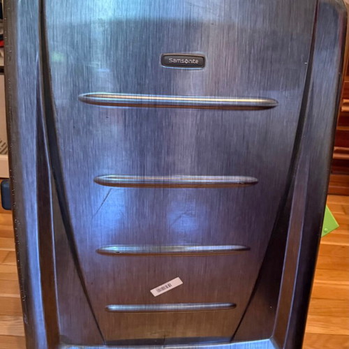Samsonite large suitcase 80 cm, blue black