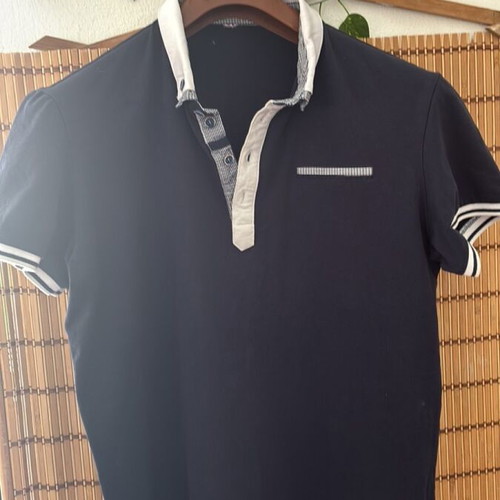 Men's short-sleeve shirt black size L like new