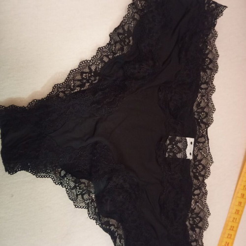 Oysho lace black underwear new, size small