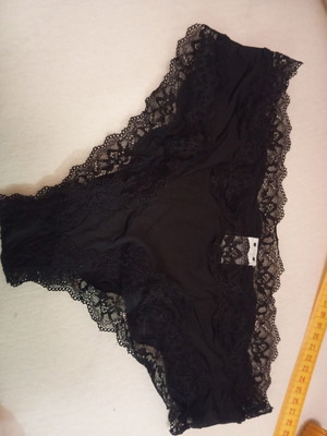 Oysho lace black underwear new, size small