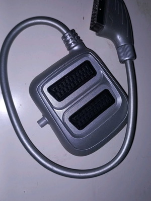 Scart cable male two-position used, with selector switch
