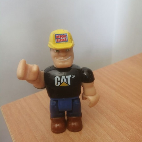 Mega Bloks Caterpillar (CAT) Worker Figure like new