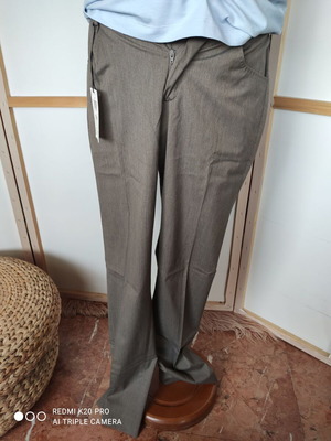 Office casual brown and beige trousers new, size S