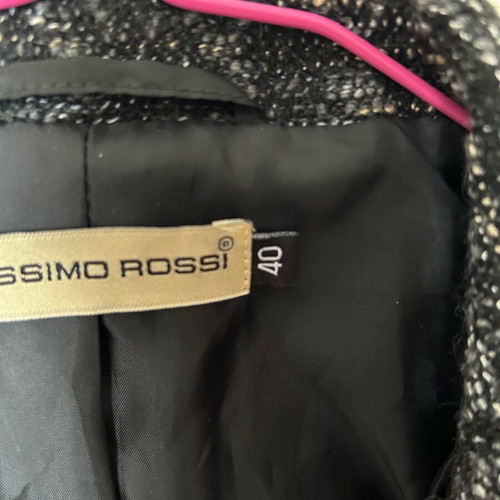 Massimo Rossi modern women's jacket medium like new, black