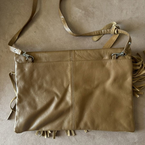 Top Shop cross bag real leather like new, brown