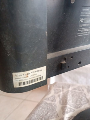 Computer monitor used with cable