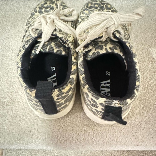 Girls' shoes Zara size 27 like new beige and brown